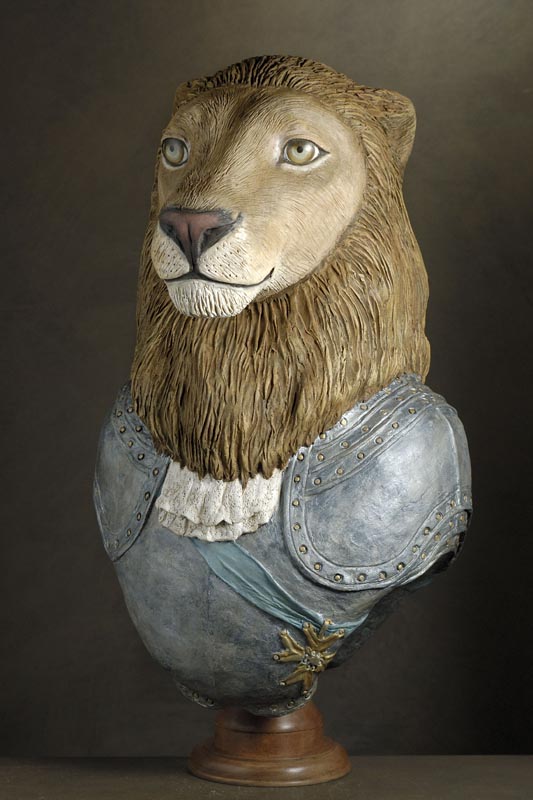 lion en armure