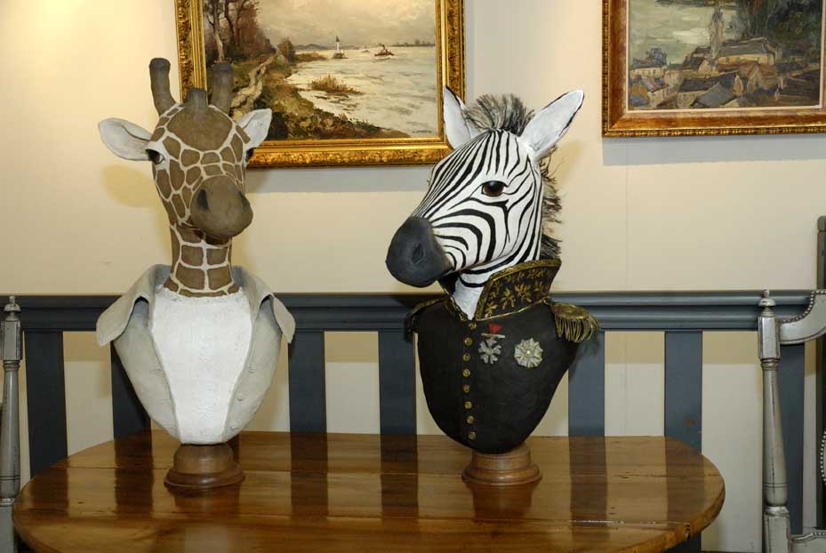 girafe et z&egrave;bre