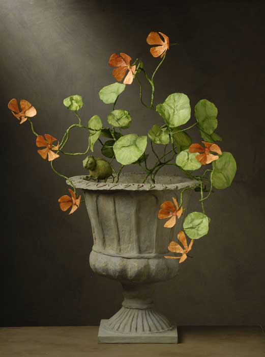 vase m&eacute;dicis capucine cam&eacute;l&eacute;on
