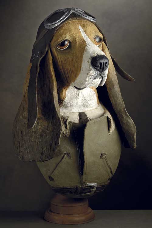 basset hound aviateur