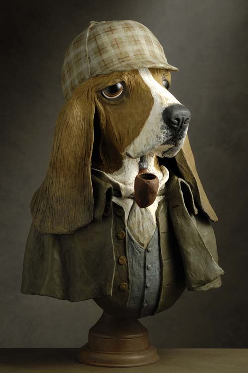 basset hound fumeur